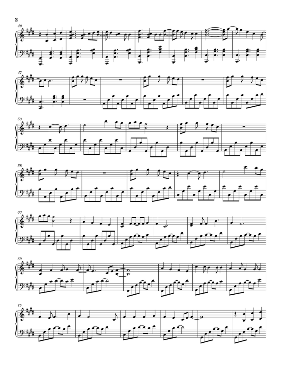 We Don't Talk Anymore Easy Piano scores gallery preview page 2