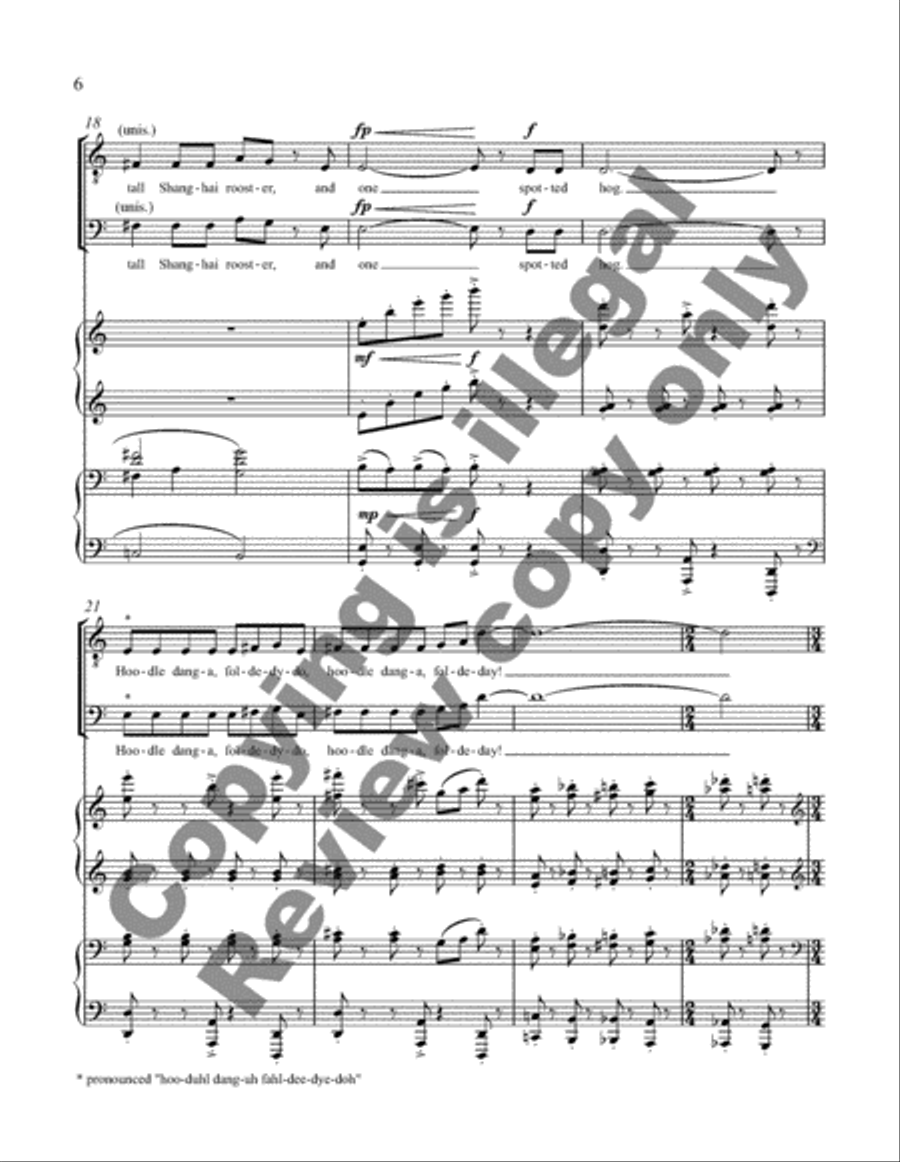 Sweet Betsy Sweet Betsy TTBB scores gallery preview page 5