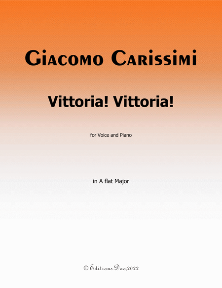 Vittoria! Vittoria! by Carissimi, in A flat Major