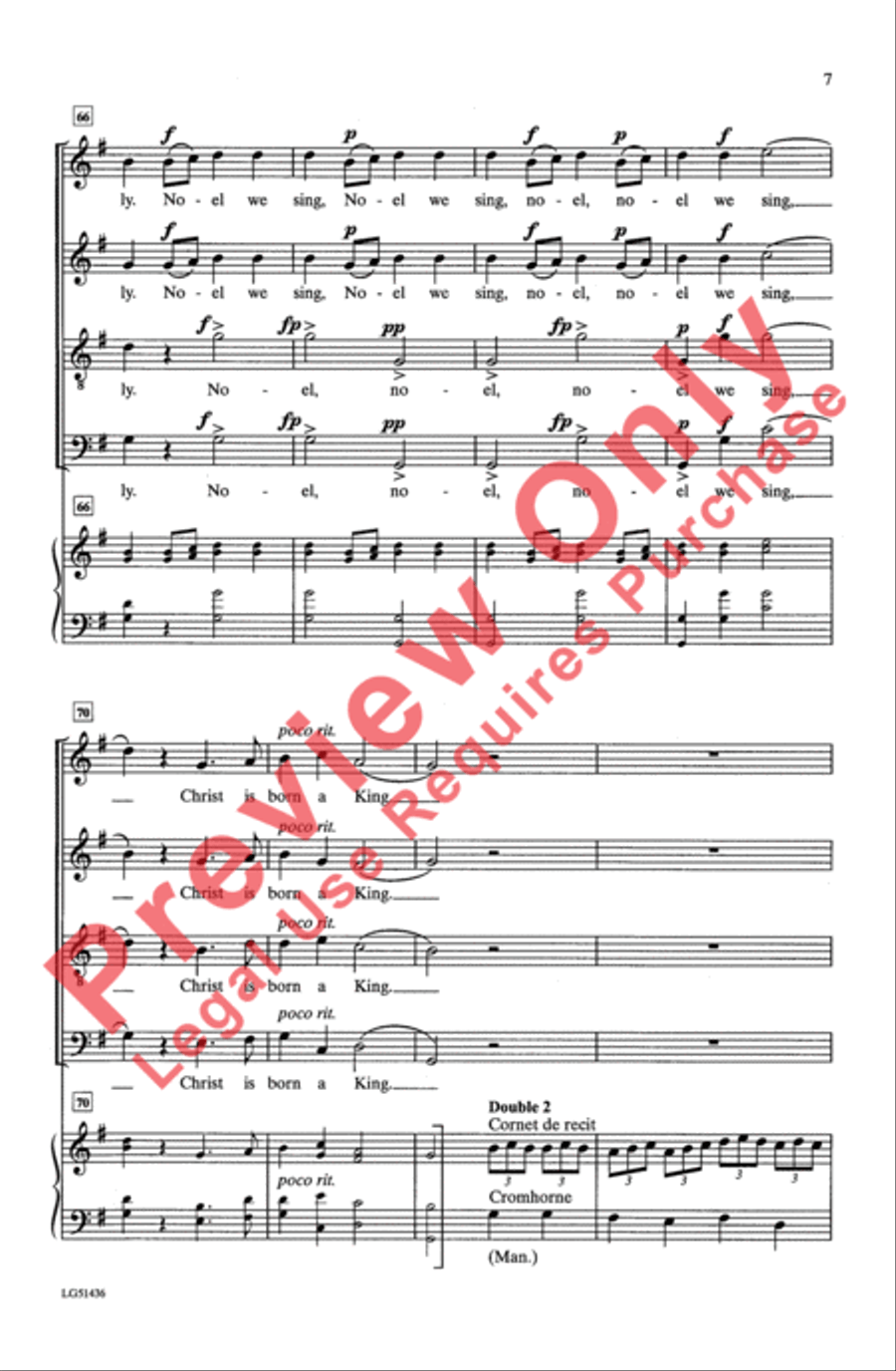 Noel We Sing 4-Part scores gallery preview page 7