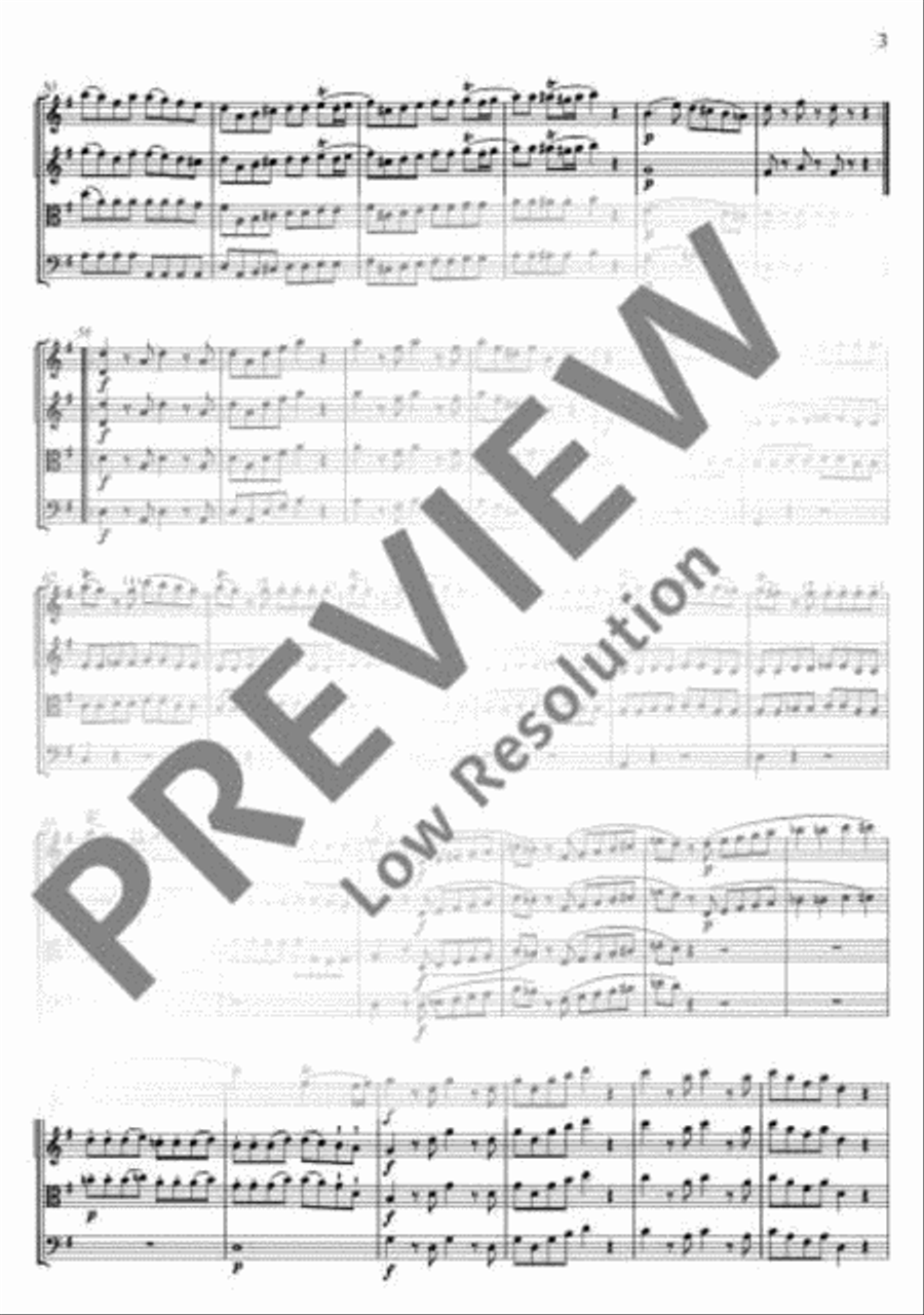 Eine kleine Nachtmusik Cello scores gallery preview page 16