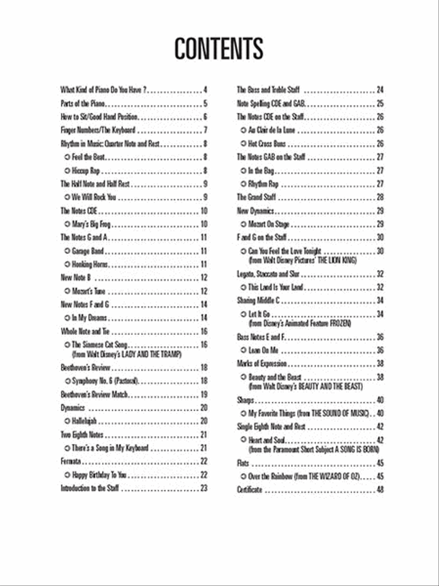 Hal Leonard Piano for Kids Piano Method scores gallery preview page 2
