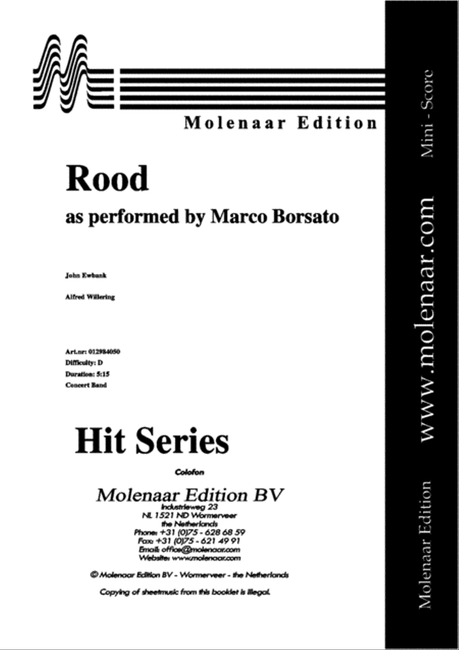 Rood Rood Concert Band scores gallery preview page 2