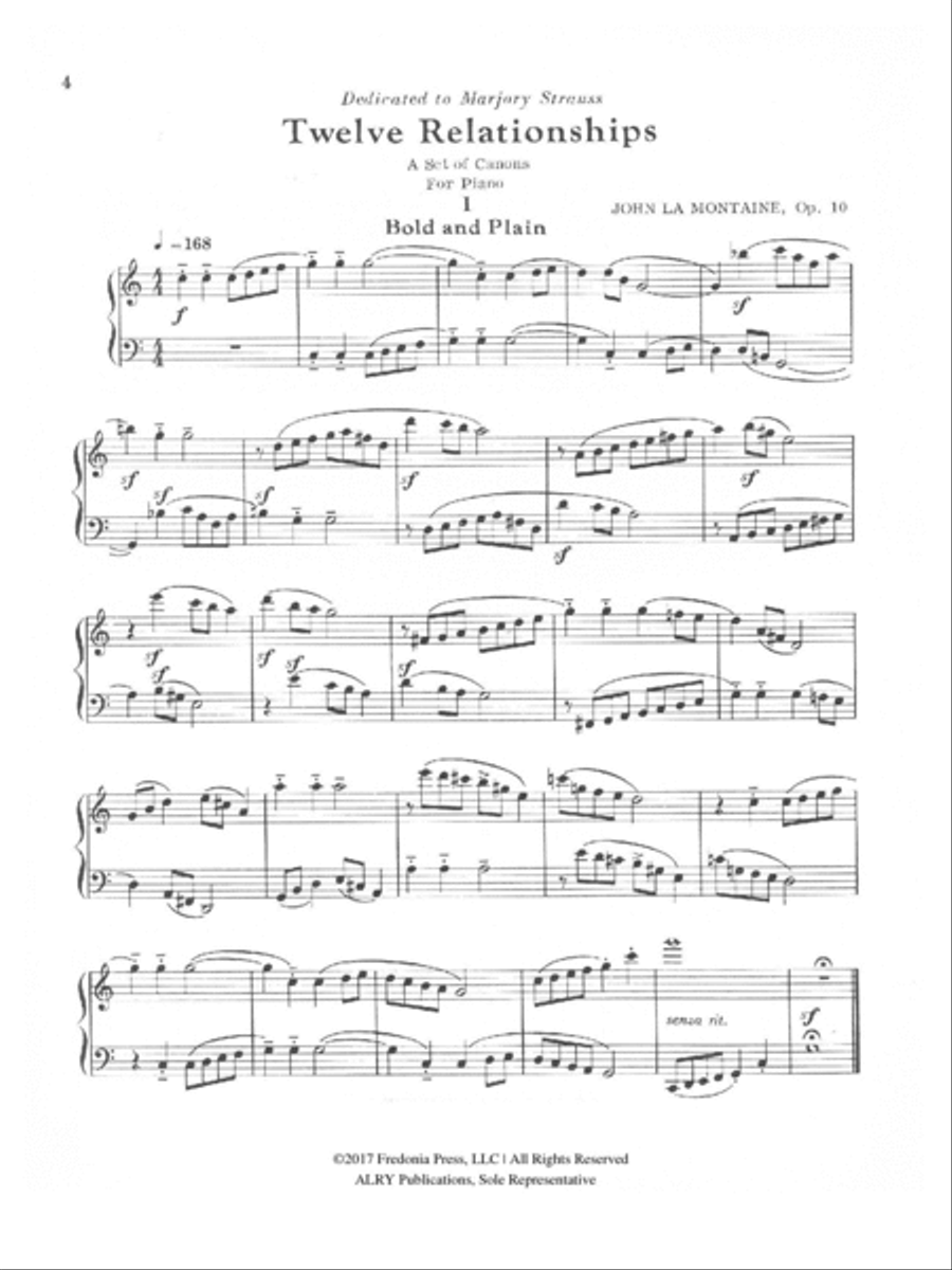Twelve Relationships for Piano Solo, Op. 10 Piano Solo scores gallery preview page 2