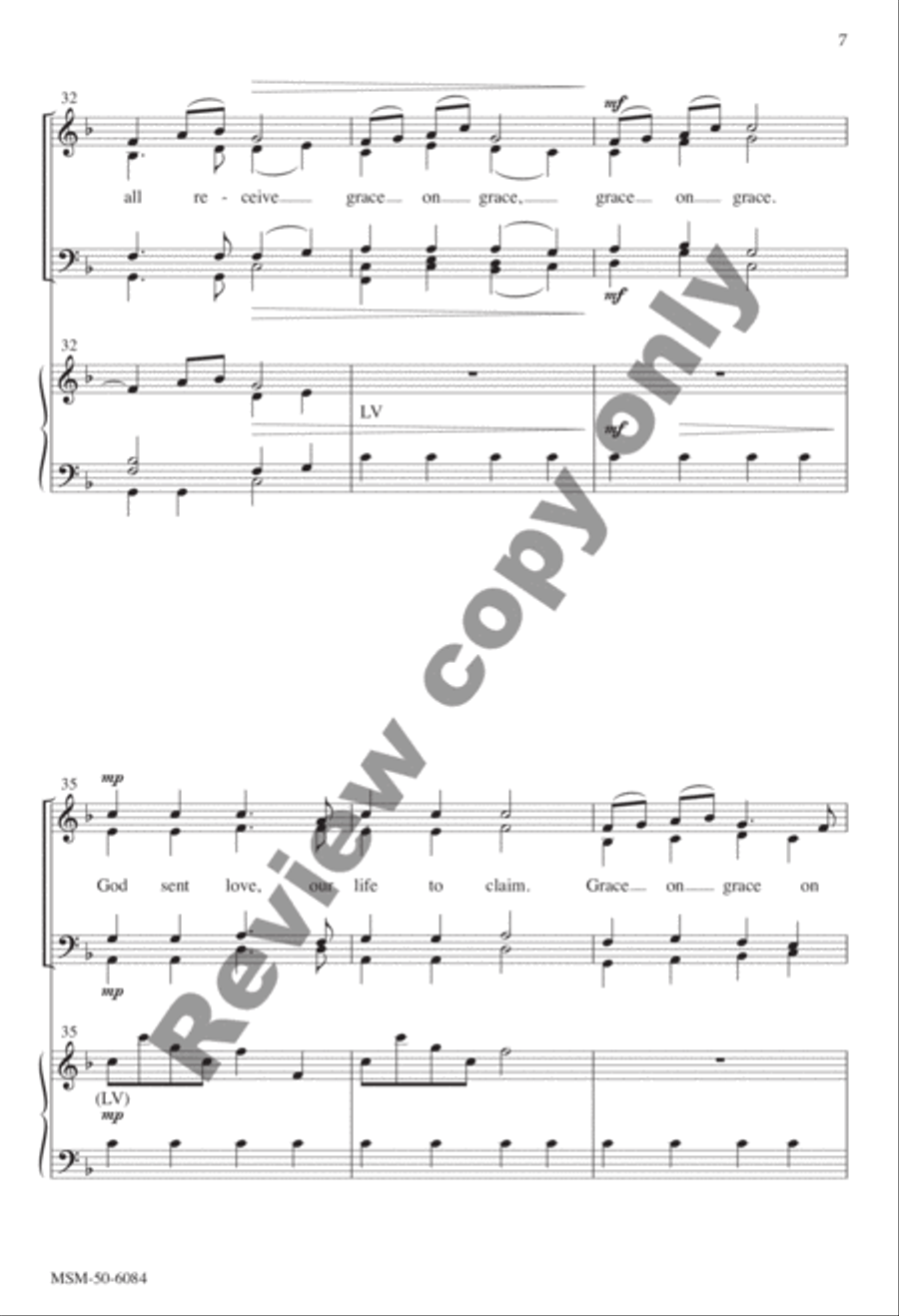 Grace on Grace 4-Part scores gallery preview page 14
