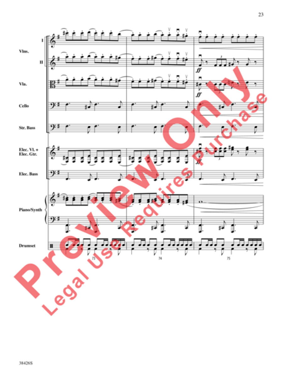 A Mad Russian's Christmas String Orchestra scores gallery preview page 24