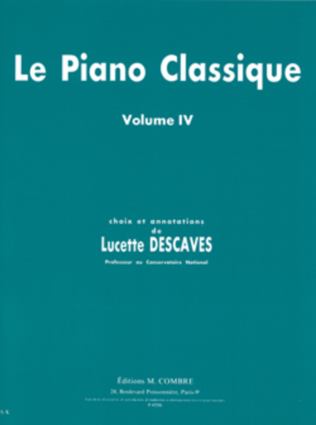 Le Piano classique - Volume 4