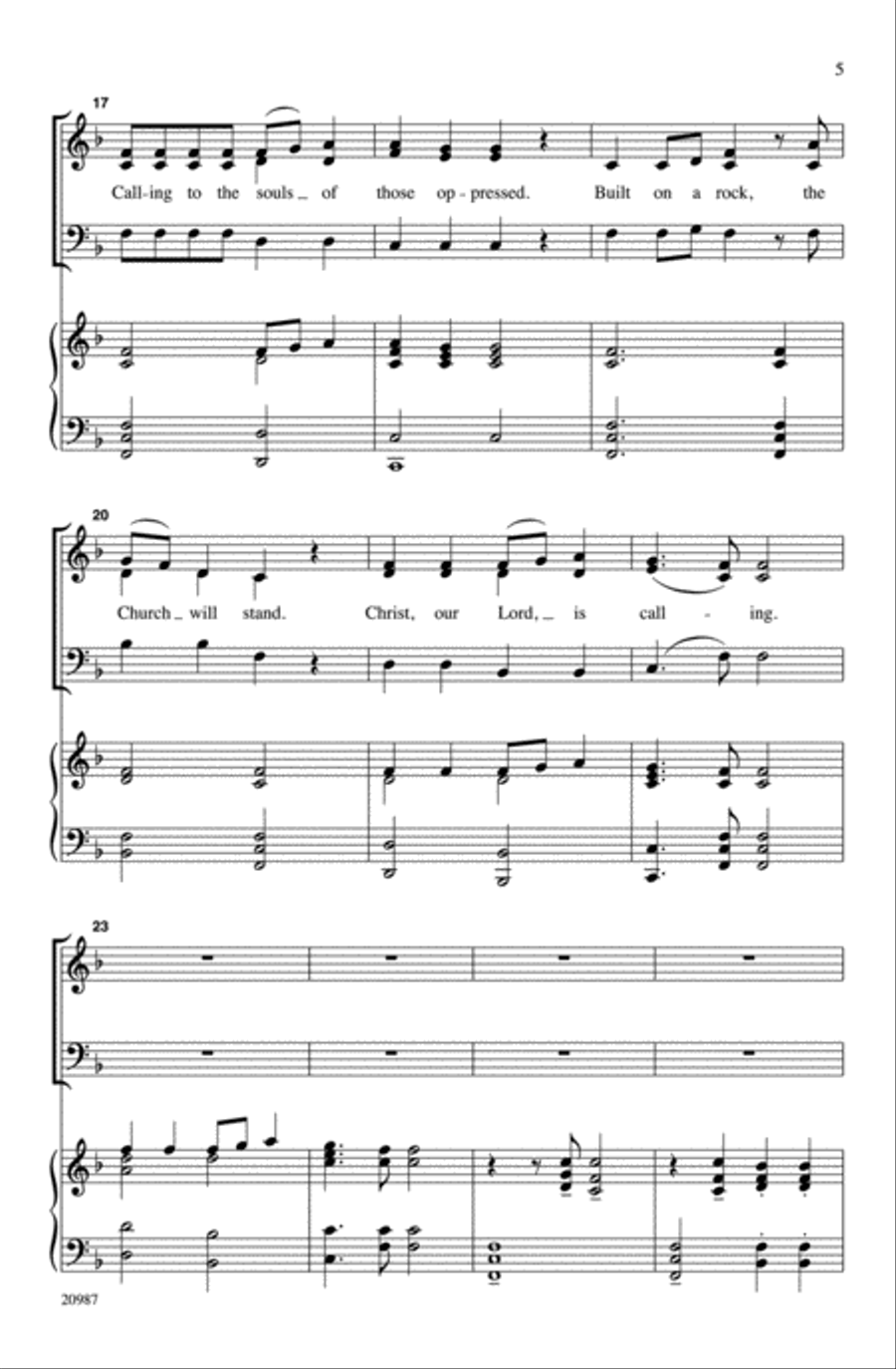 Built on a Rock 3-Part scores gallery preview page 5