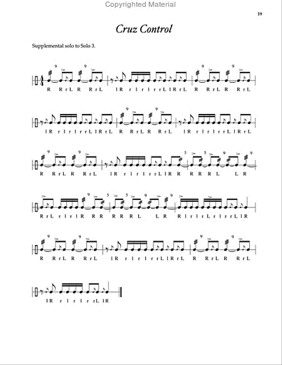 Sequential Approach to Rudimental Snare Drum Percussion Ensemble scores gallery preview page 7