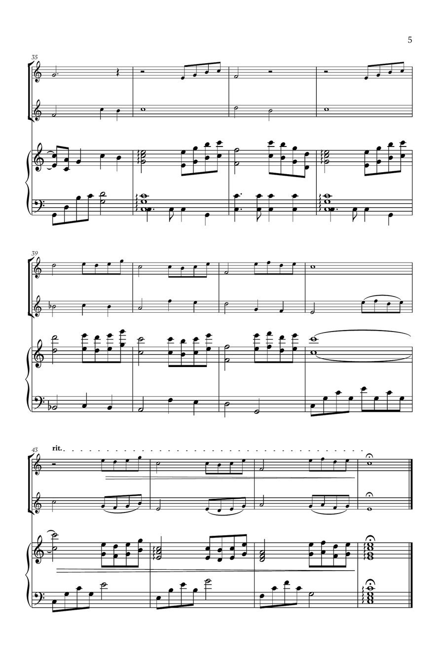 Beauty And The Beast Flute Duet scores gallery preview page 5