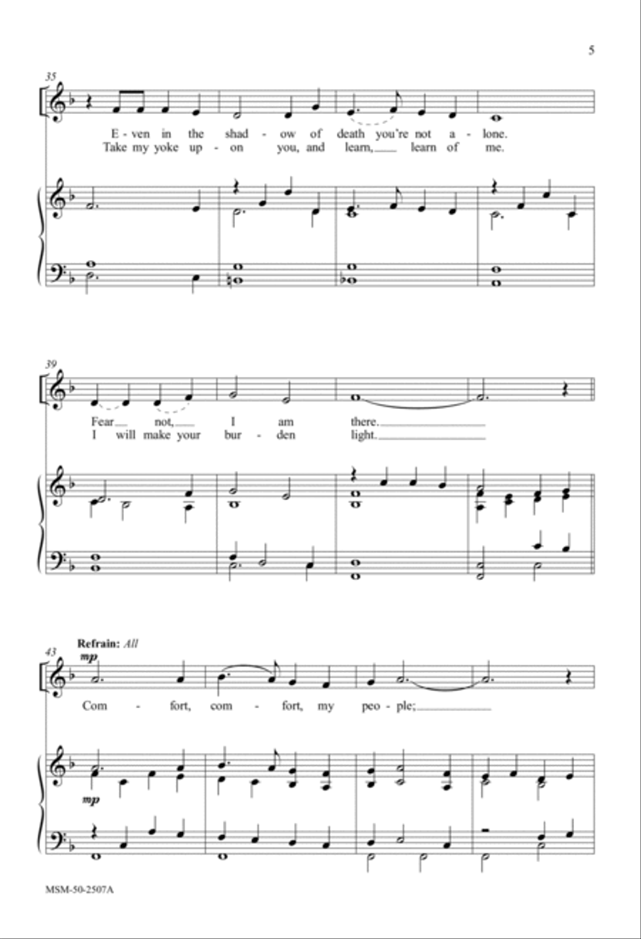 Two Songs of Hope 4-Part scores gallery preview page 4