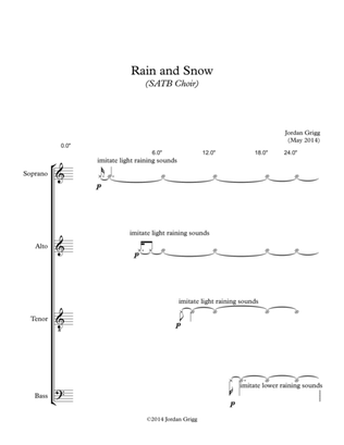 Book cover for Rain and Snow (SATB Choir)