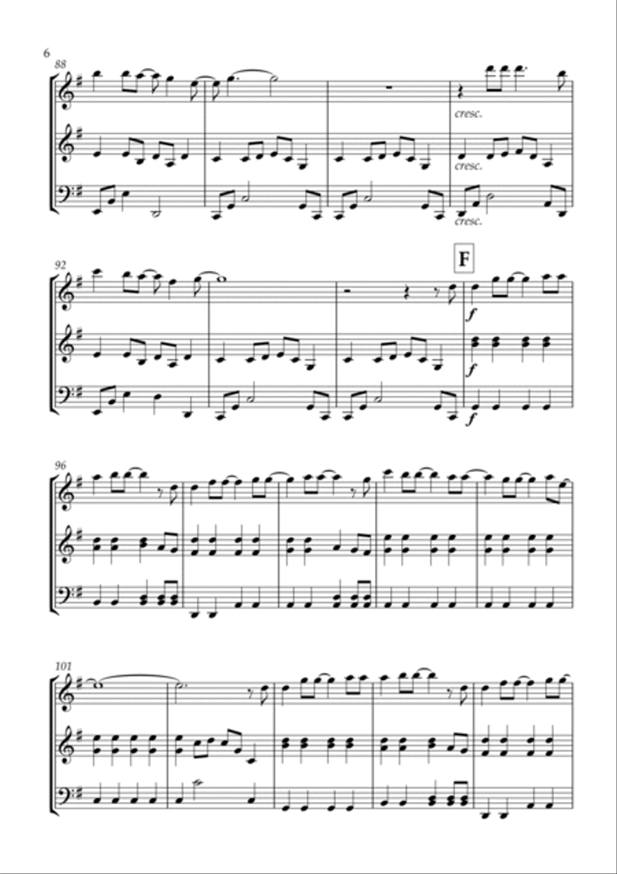A Million Dreams String Trio scores gallery preview page 6