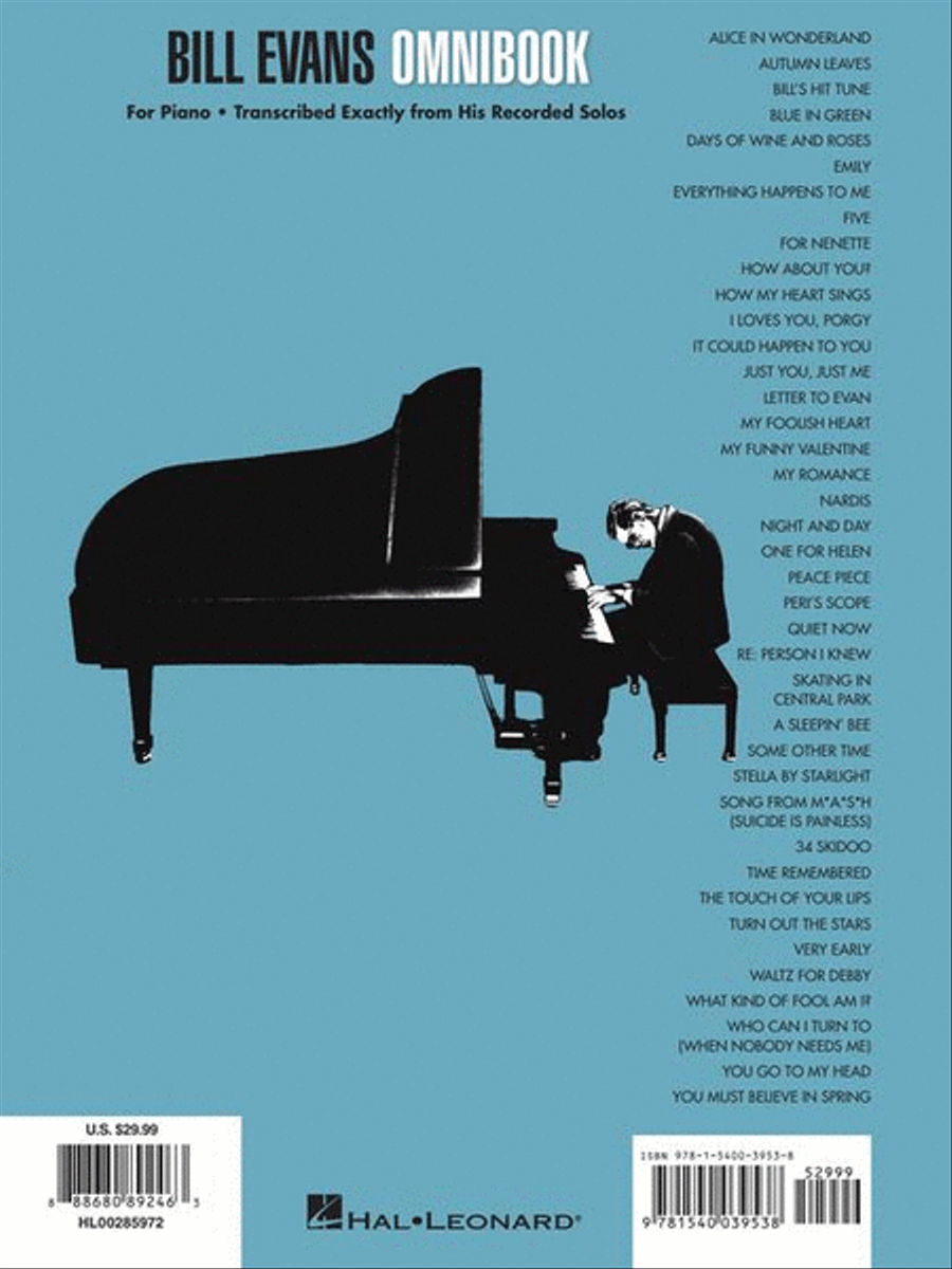 Bill Evans Omnibook for Piano Piano Solo scores gallery preview page 8