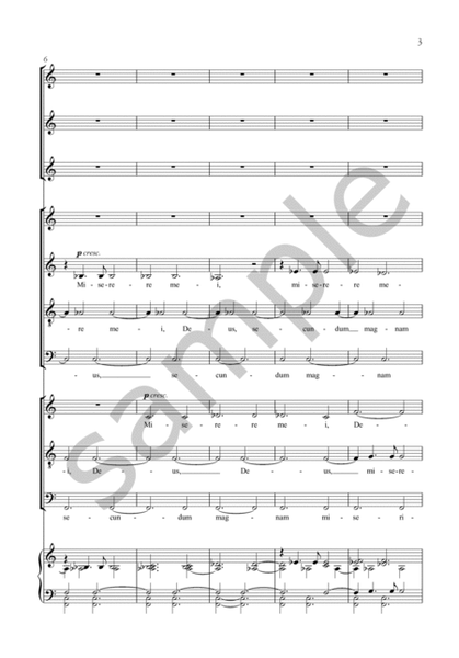 Miserere mei for SSA Soli and Double Choir (SATB-STB)