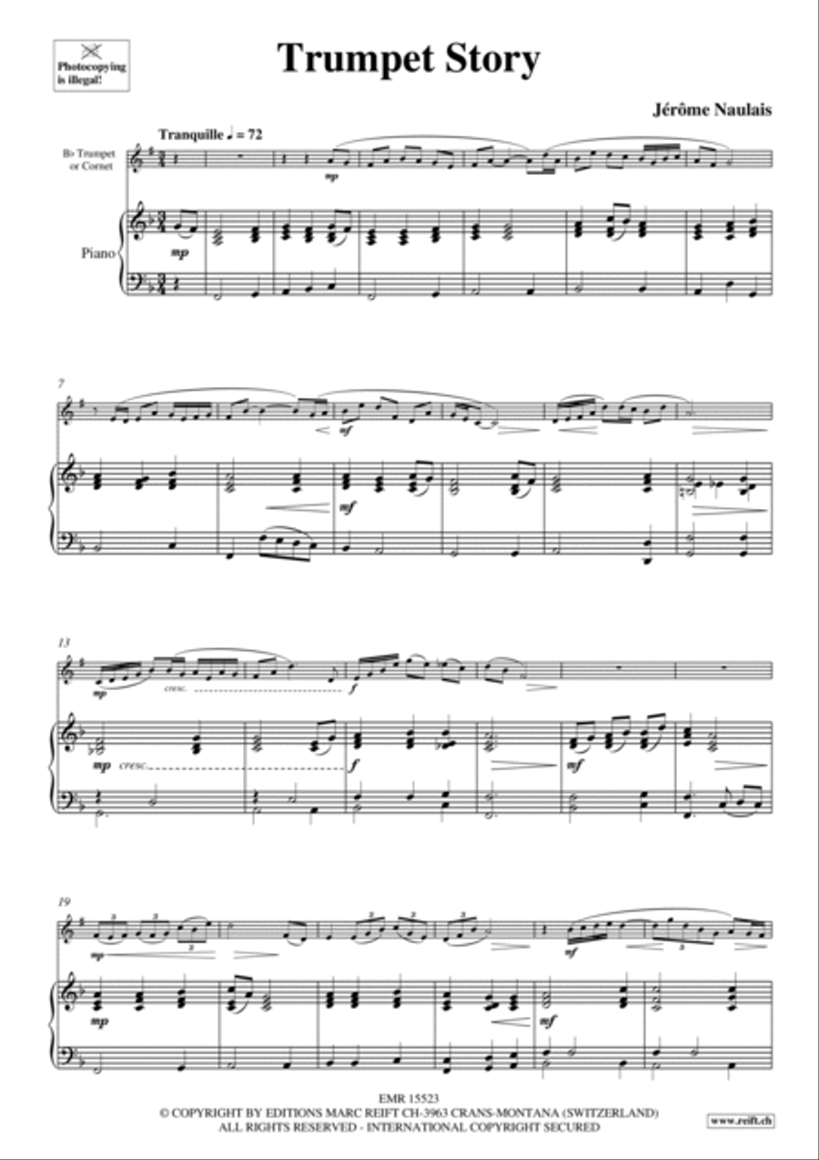 Trumpet Story Cornet scores gallery preview page 5
