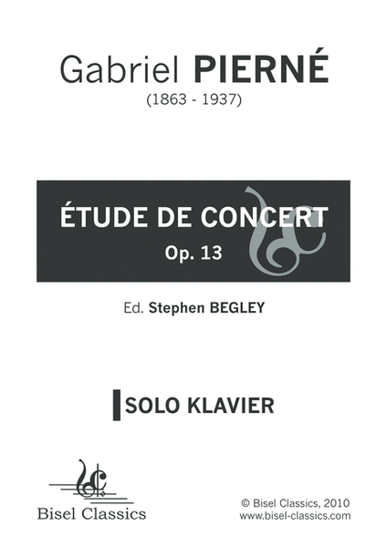 Etude de Concert, Op. 13