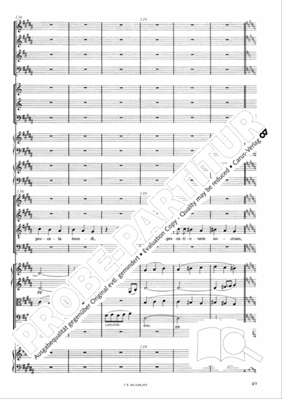 Mass in A Major (2 versions) STB scores gallery preview page 60