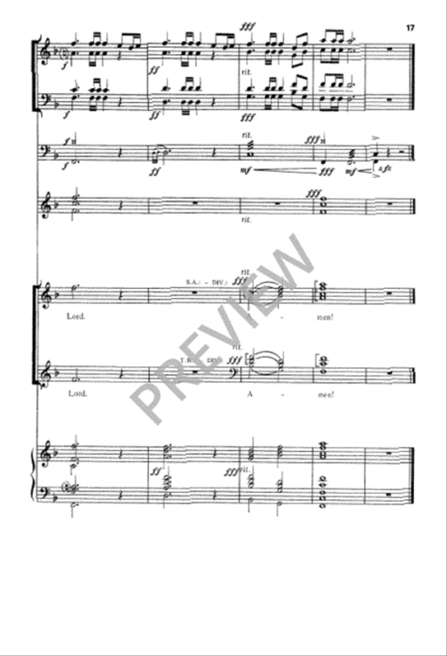 Go Up to the Altar of God 4-Part scores gallery preview page 17