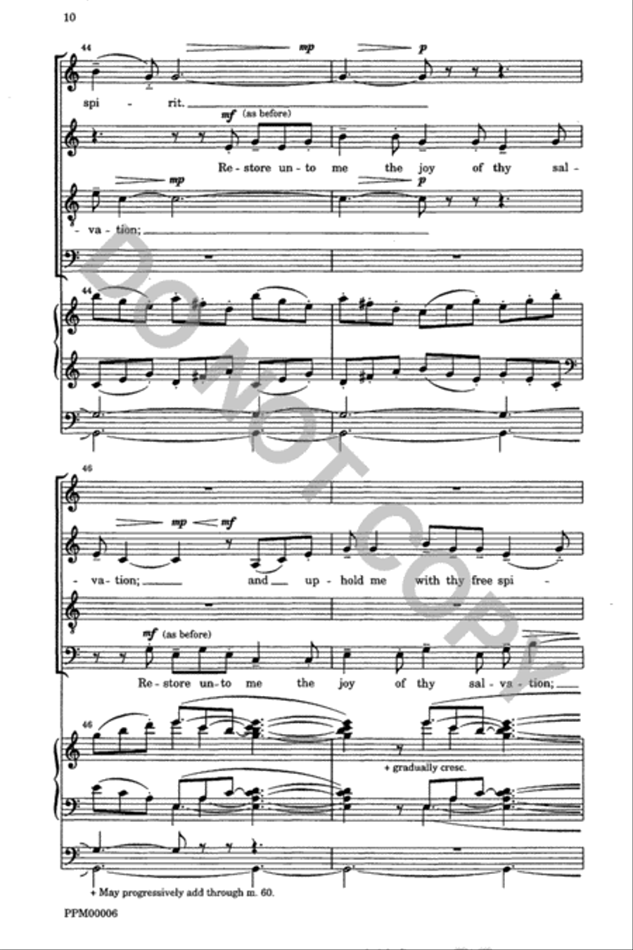 Create in Me a Clean Heart 4-Part scores gallery preview page 11