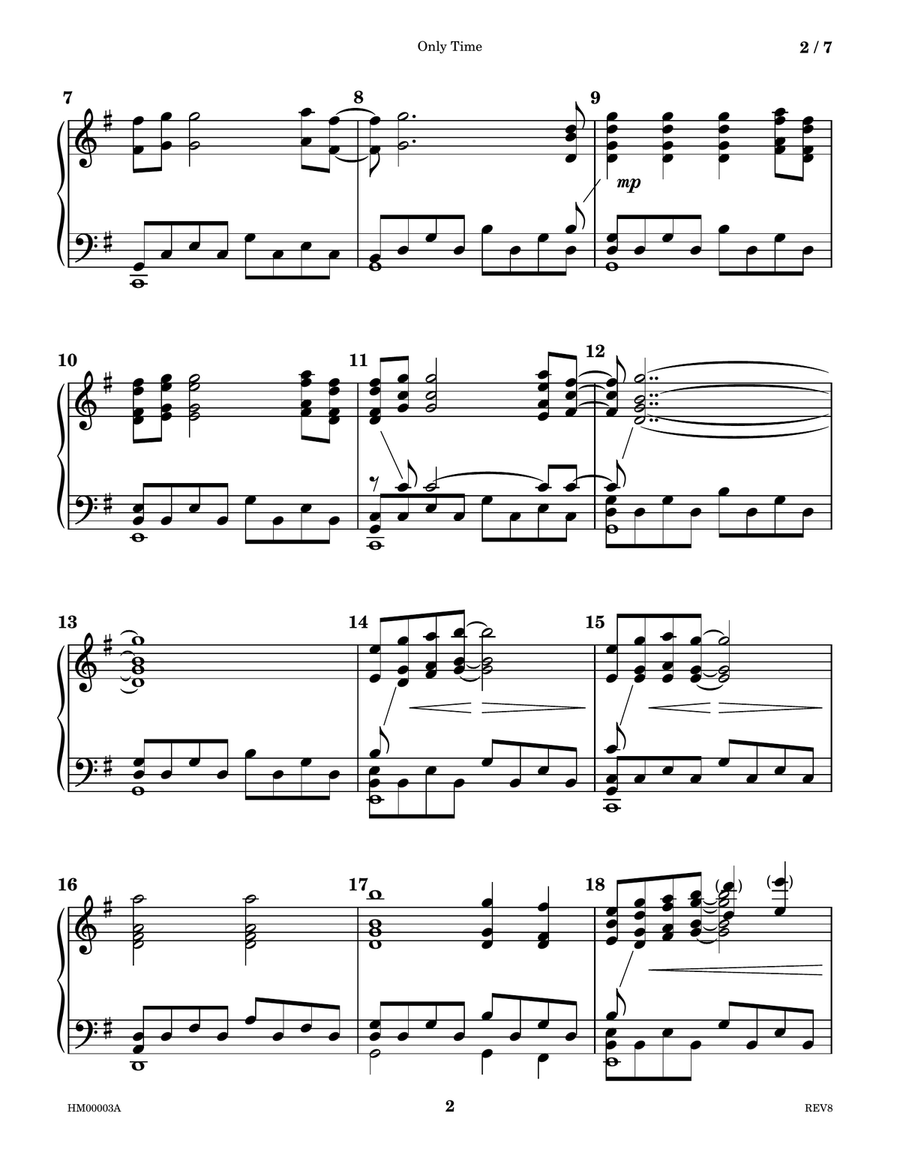 Only Time Handbell Choir scores gallery preview page 2