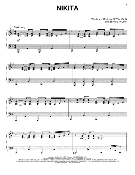 ELTON JOHN - FAVORITES - Piano Play-Along Volume 77 na Freenote