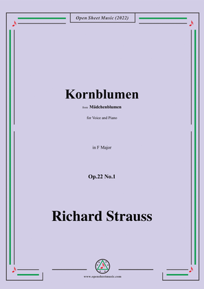 Richard Strauss-Kornblumen,Op.22 No.1,in F Major