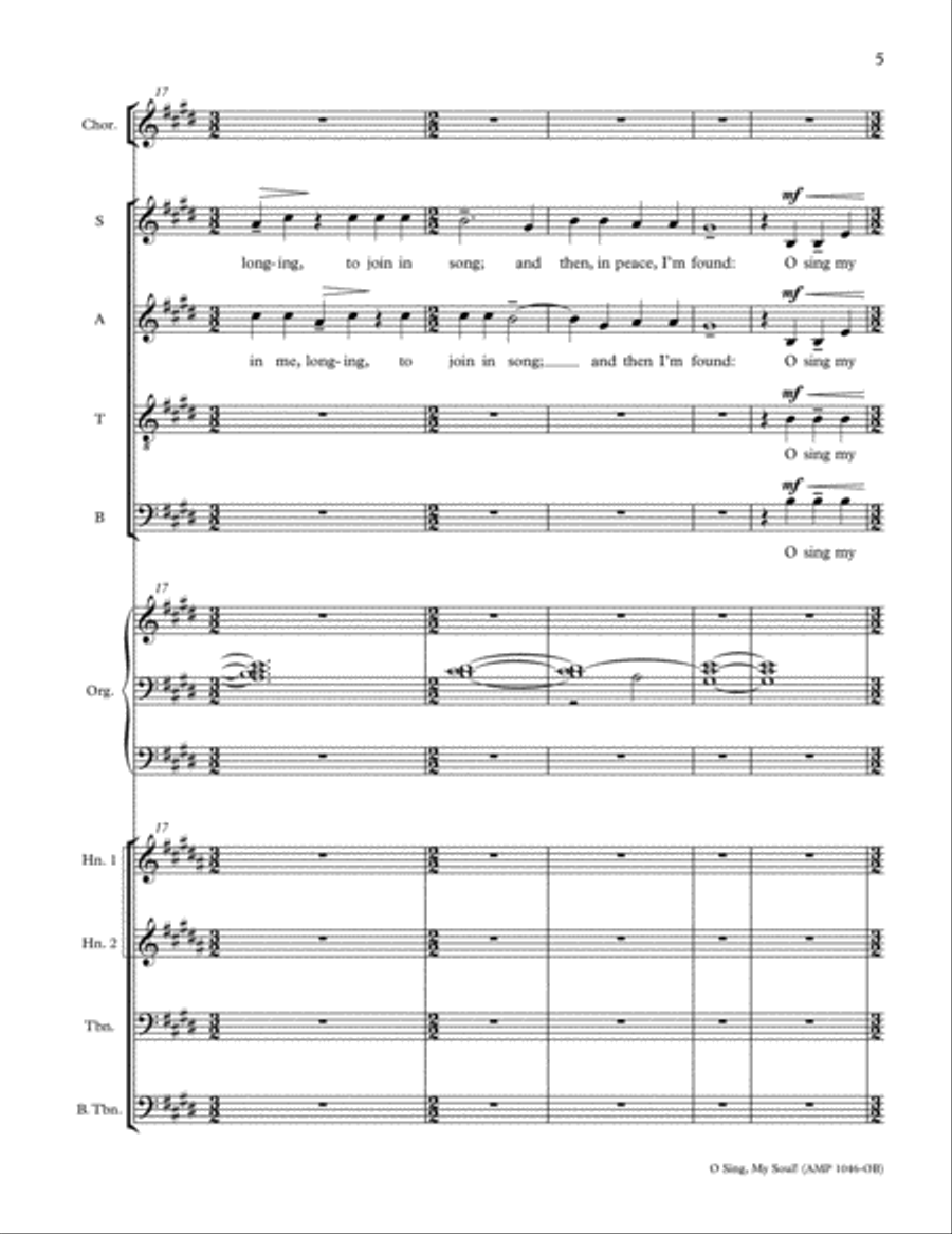O Sing, My Soul! 4-Part scores gallery preview page 5