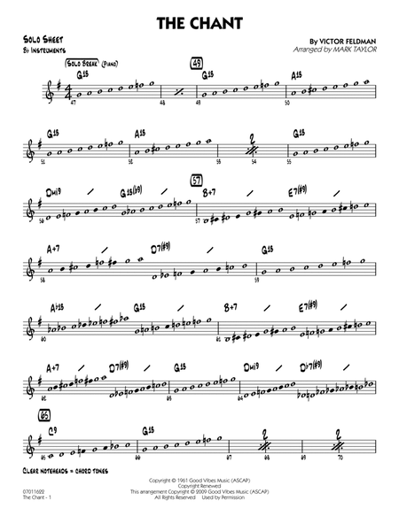 The Chant - Bb Solo Sheet