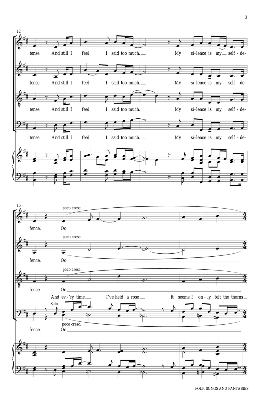 And So It Goes 4-Part scores gallery preview page 3