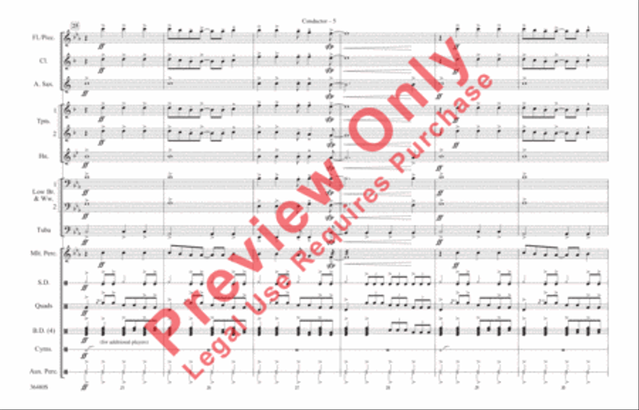 Holiday Holiday Marching Band scores gallery preview page 6