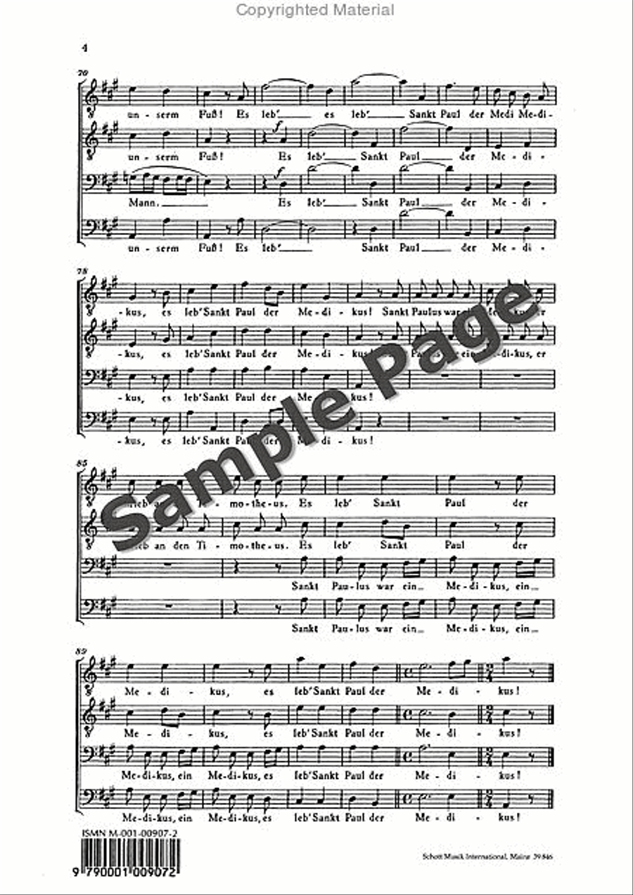 Zelter Cf Sankt Paulus (pod) TTBB scores gallery preview page 5