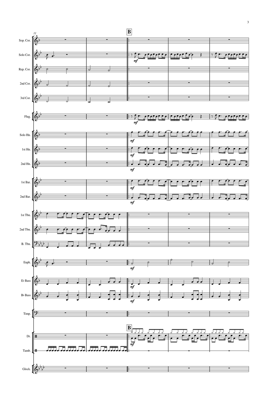 Wonderwall Brass Band scores gallery preview page 4
