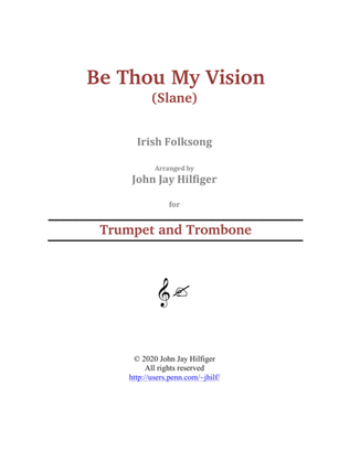 Book cover for Be Thou My Vision for Trumpet and Trombone