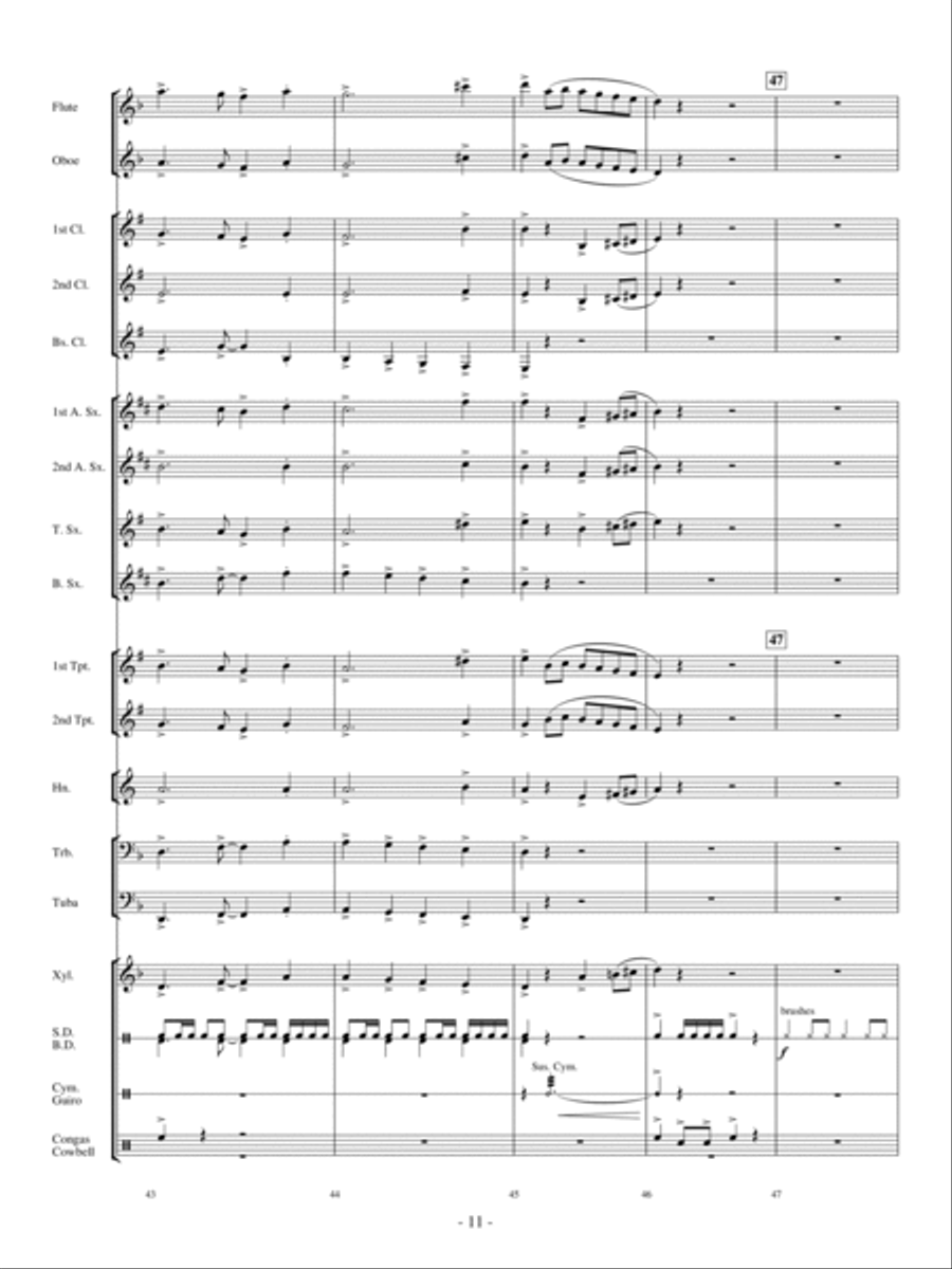 Conquista Concert Band scores gallery preview page 10