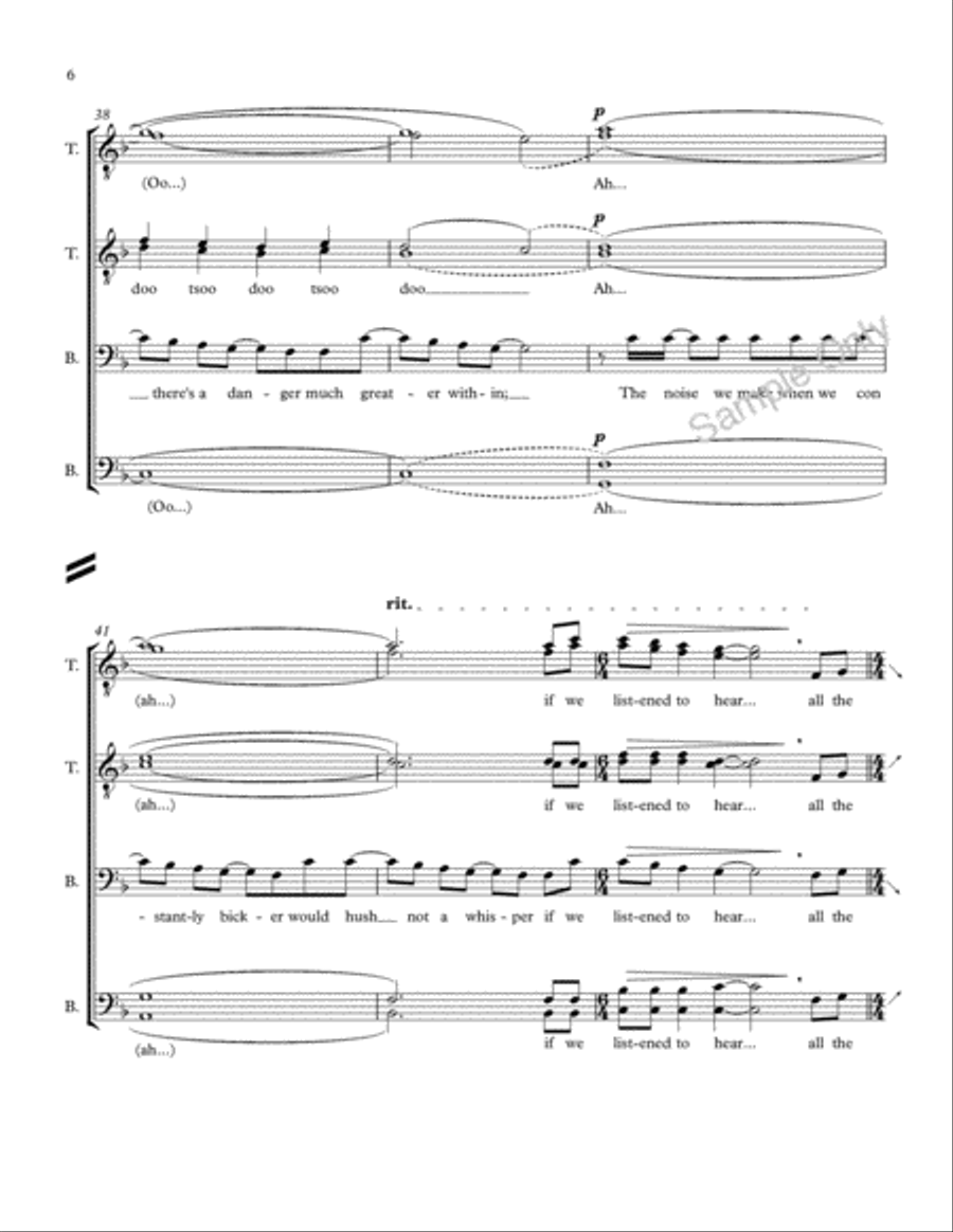 Soldier's Cry American Version TTBB scores gallery preview page 7