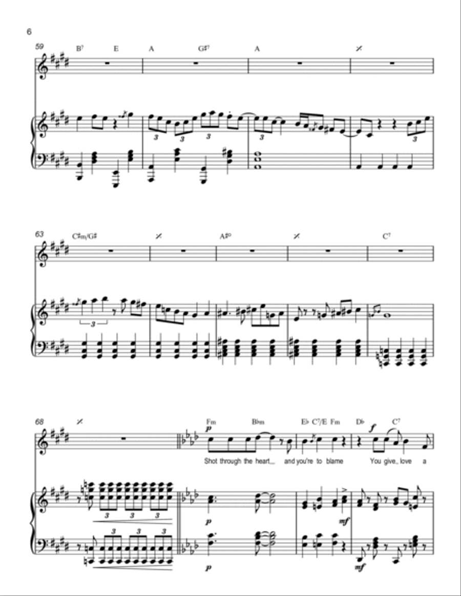 You Give Love A Bad Name You Give Love A Bad Name Piano, Vocal, Guitar scores gallery preview page 6