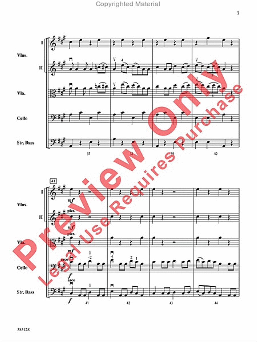 Bluegrass Fiddle Frenzy String Orchestra scores gallery preview page 8