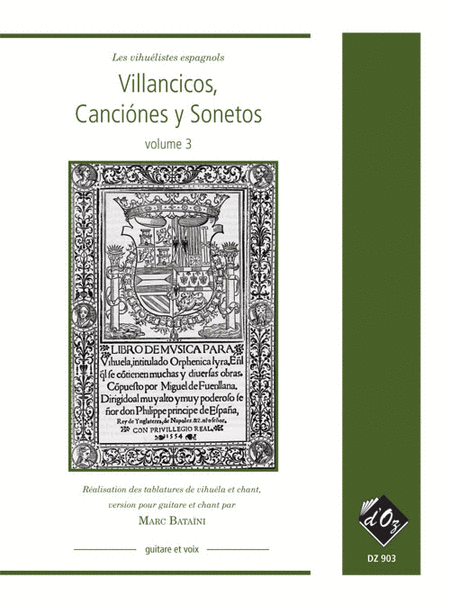 Villancicos, canciones y sonetos, Volume 3