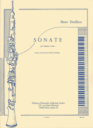 Sonate Hautbois Et Piano