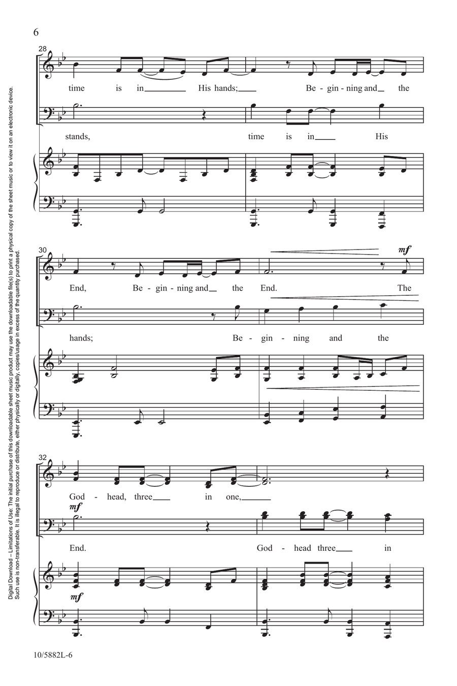 How Great Is Our God Choir scores gallery preview page 6