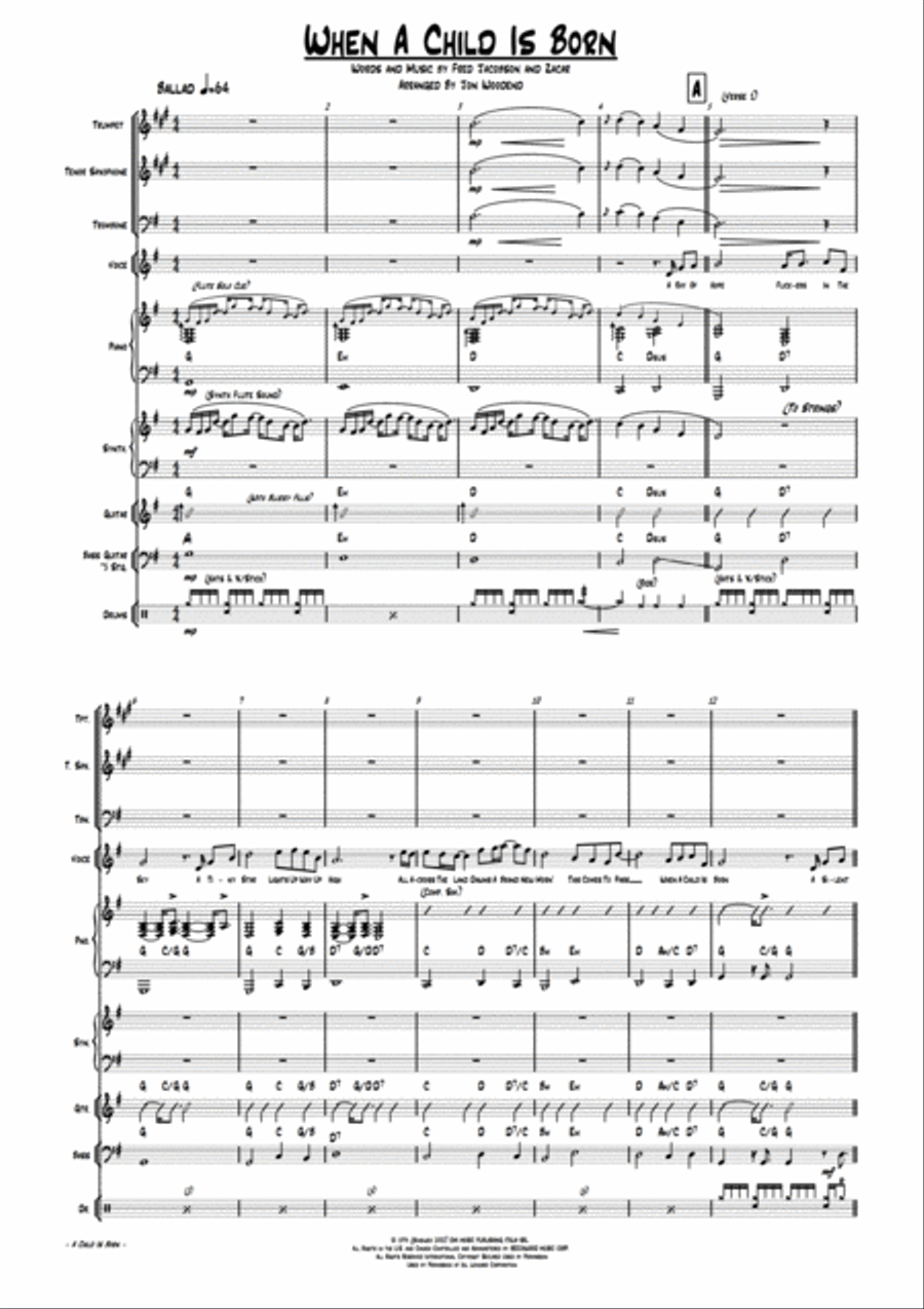 When A Child Is Born When A Child Is Born Large Ensemble scores gallery preview page 4