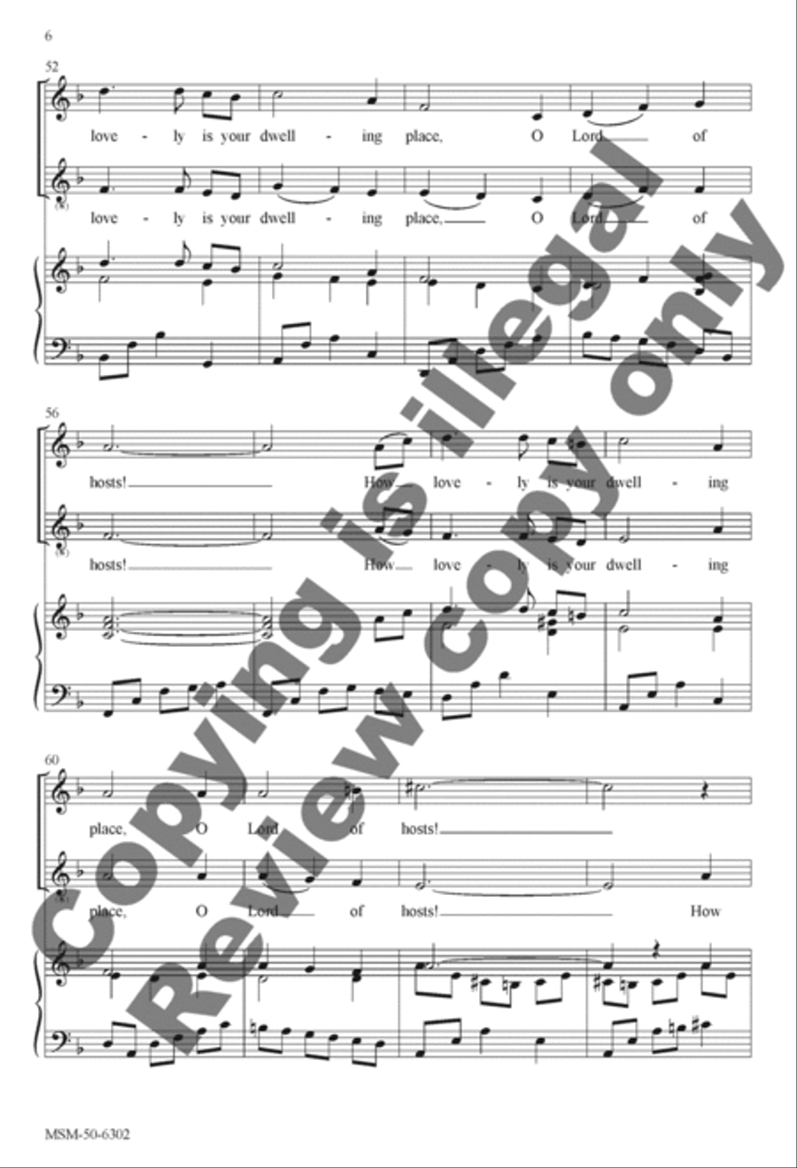 How Lovely Is Your Dwelling Place 3-Part scores gallery preview page 6