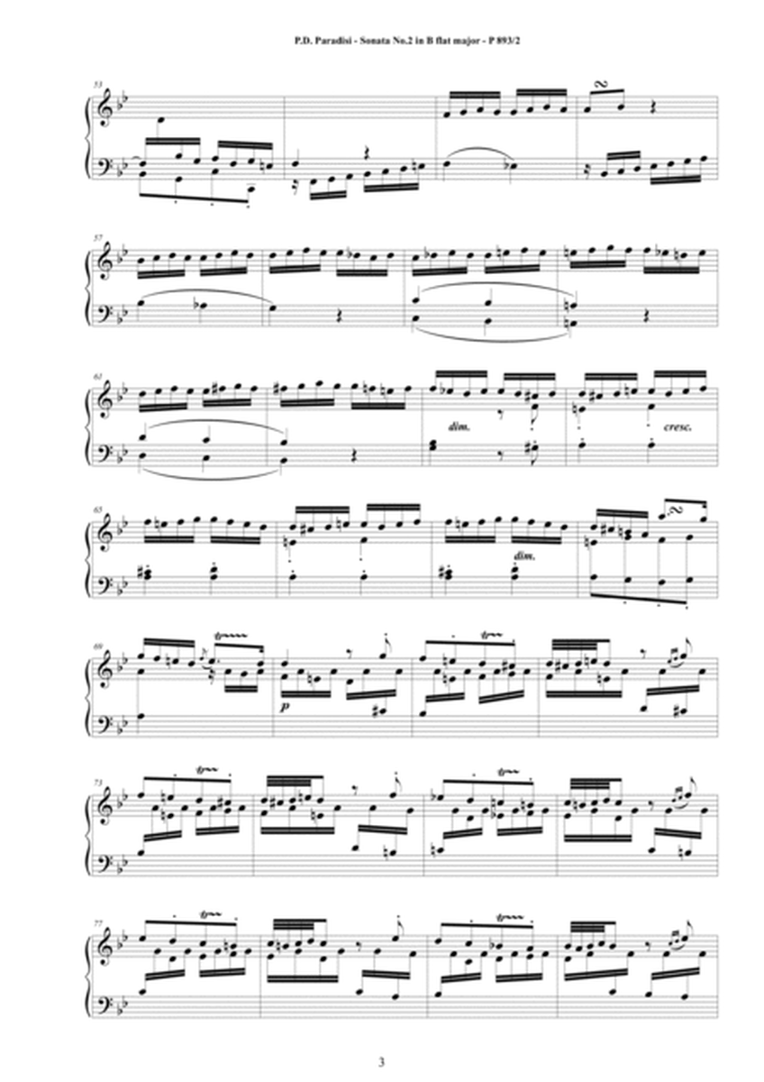 Paradisi - Piano Sonata No.2 in B flat major, P893-2 image number null