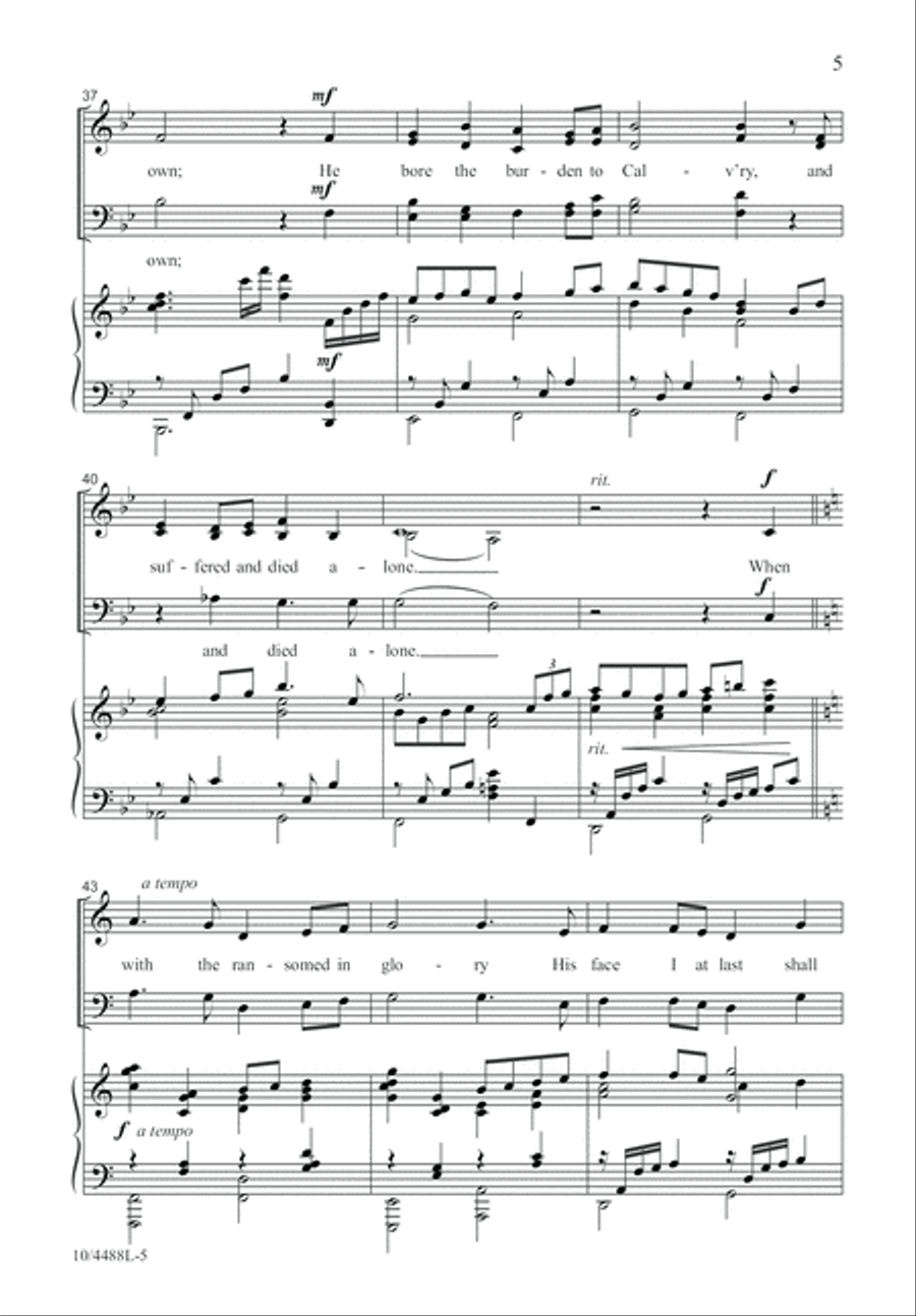 My Savior's Love My Savior's Love 4-Part scores gallery preview page 5