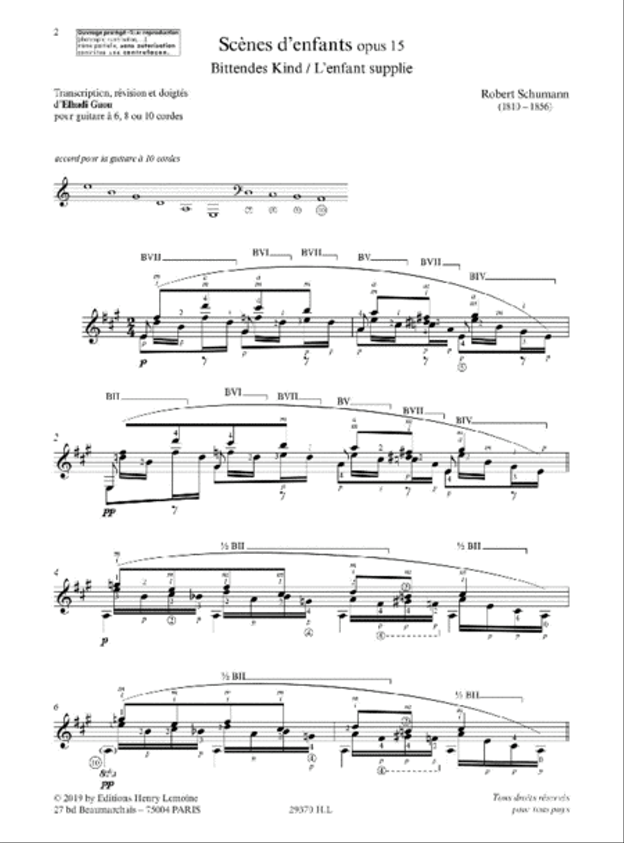 Scenes d'Enfants Op. 15 Album pour la jeunesse Op. 68 Acoustic Guitar scores gallery preview page 2