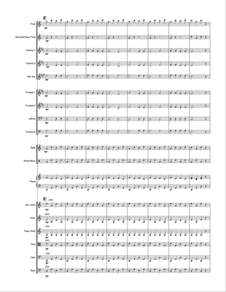 Tick Tock Clock Tick Tock Clock Full Orchestra scores gallery preview page 6