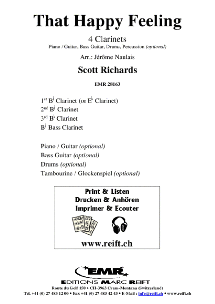 That Happy Feeling Clarinet scores gallery preview page 2