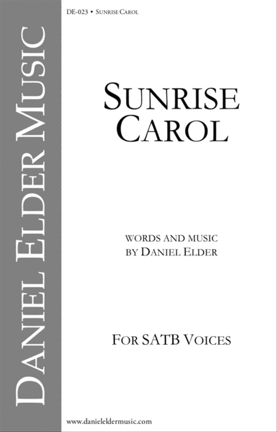 Sunrise Carol 4-Part scores gallery preview page 1
