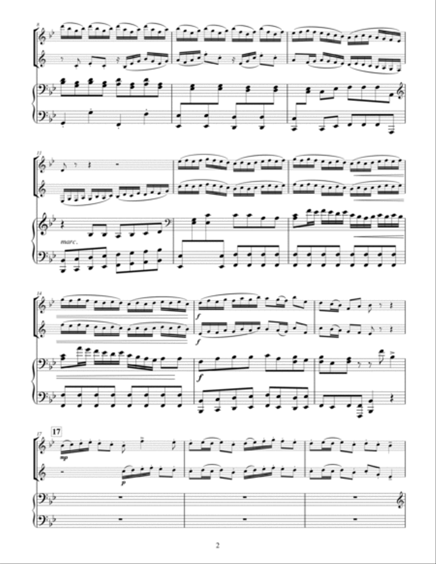 Arrival of the Queen of Sheba Woodwind Duet scores gallery preview page 2